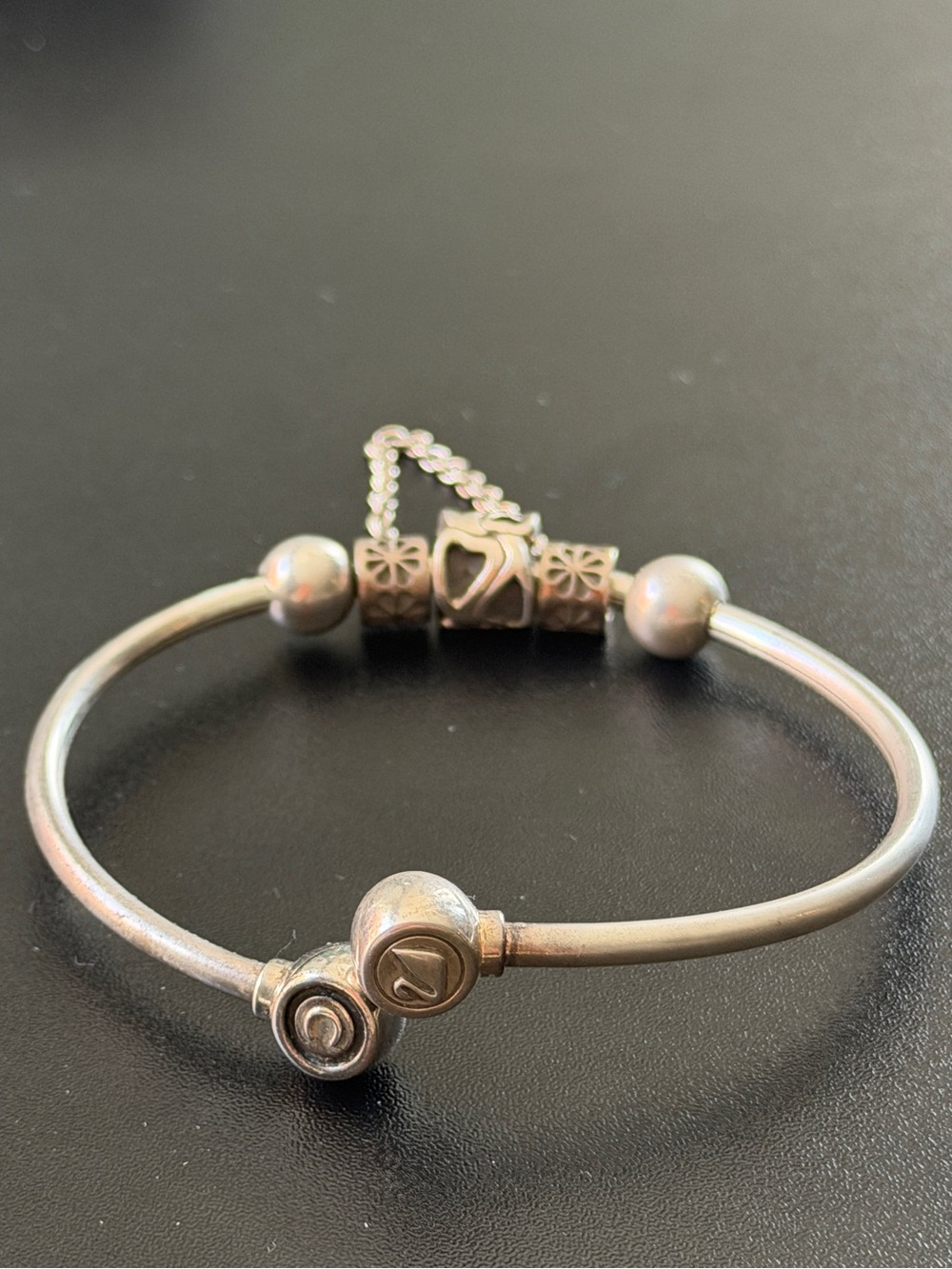 Chamilia Sterling Silver Flexible Charm Cuff Bracelet | Sterling Charms